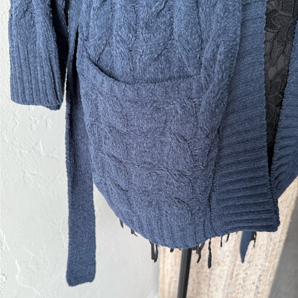 NWT Tommy Bahama Navy Cable Knit Sweater size XL - Picture 6 of 8